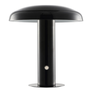 Suillius 11" Contemporary Bohemian Rechargeable/Cordless Iron Integrated LED Mushroom Table Lamp - JONATHAN Y